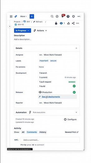 Azure DevOps Jira integration to see Azure DevOps Pipelines deployments #atlassian #azuredevops