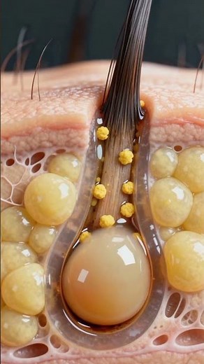 “How Do Blackheads Form? | Realistic Skin Animation”