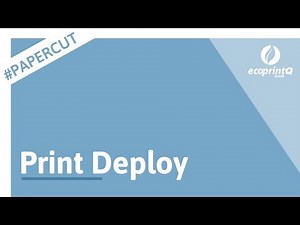 Como Habilitar o Print Deploy #PAPERCUT 🐨