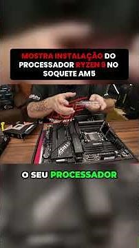 Shows Ryzen 9 processor installation on AM5.
