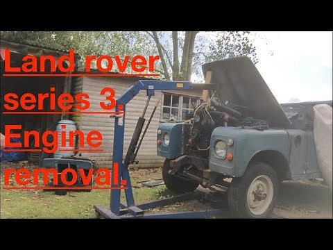 Land Rover series 3. Engine removal. Episode 2.