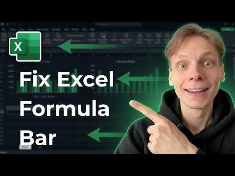 How to Fix Excel Formula Bar Not Showing [2026 Guide]