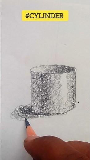 #cylinder |#drawing of cylinder|pencil drawing