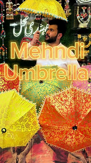 Beautiful Mehndi Umbrella Design for a Traditional Wedding