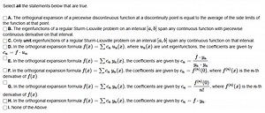 Select all the statements below that are true.A. The orthogon... | Filo