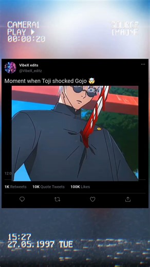 “The Moment That Shocked Gojo ⚡”