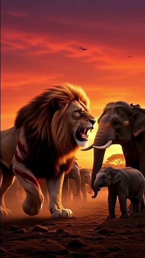 cartoon video | cartoon cartoon dikhaye |🦁ser vs hathi | lion vs elephant | animation| New video