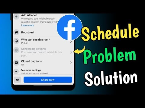 You Cannot Schedule This Post Facebook Problem Solve | Easy Fix | FB Scheduling Error