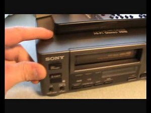 Sony EV-C500E Hi8 Quick Review