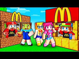 POOR vs RICH McDonalds House Survival Battle in Minecraft