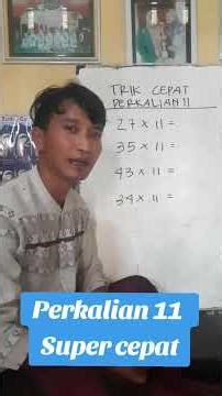 Rahasia perkalian 11 super cepat tanpa menghafal #matematika #trik #perkalian