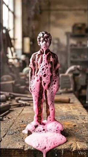 Rust cleaning | A Man Statue | ASMR short #rust #rustremoval #trend #shorts #ytshorts #asmr #short