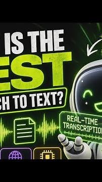 What is the Best AI Speech to Text?? NVIDIA's New Real-Time Open Source Model