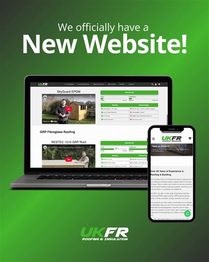 Our new website is now live and built to make system selection quicker and easier. Alongside the SkyGuard calculator, we’ve added new EPDM, GRP and Liquid Roofing calculators, allowing you to compare suitable systems and prices in one place. The site is also faster and smoother to use, helping you plan your next project with confidence. Check it out for yourself at ukflatroofing.com #FlatRoofing #RoofingSupplies #RoofingSpecialist | UKFR - Roofing & Insulation Specialists