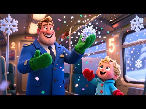 Learn 123 Snow Train! ❄️🚂 | Learn Numbers for Kids | Winter Counting Adventure