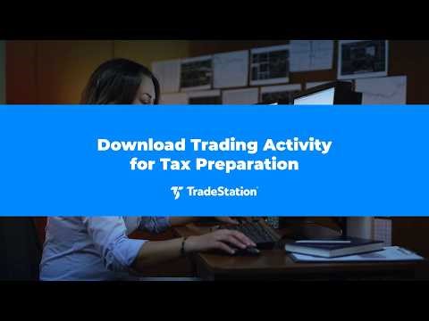 Download Trading Activity for Tax Preparation