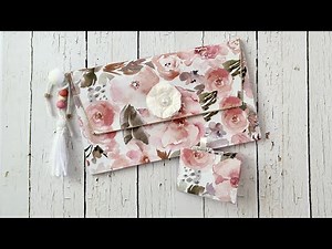 One 12x12 Paper ~ Clutch/Purse Style Expandable Pocket w/ Bonus Mini Pocket Booklet - NEW KIT