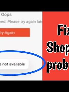 Fix Feature Not Available Login Error Problem In Shopee App | fix Shopee network error
