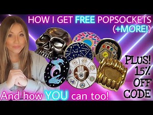 🤑 How You Can Get Freebies! Popsockets Partnership | How To Use & Swap Them | Show & Tell