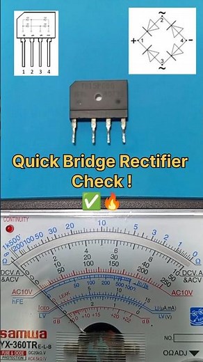 How to Test a Bridge Rectifier Like a Pro! ⚡ Quick & Easy Method