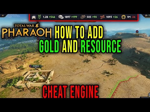 HOW TO ADD GOLD AND RESOURCES (FOOD ETC.) [CHEAT ENGINE] - Total War PHARAOH