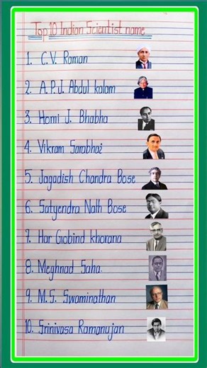Top 10 Indian scientist name/10 famous Indian scientist name in English #shorts #scientist#education