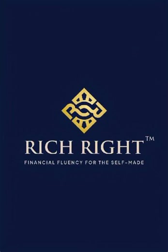 Rich Right Logo, This is a concept logo for financial planner. Simple, minimalist and elegant #logo #financialfreedom #fyp #luxury #gold