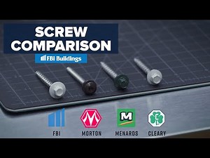 Cleary, Menards, Morton, and FBi Screw Comparison Testing