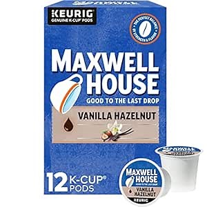 Maxwell House Vanilla Hazelnut Medium Roast K-Cup Coffee Pods (12 Count)