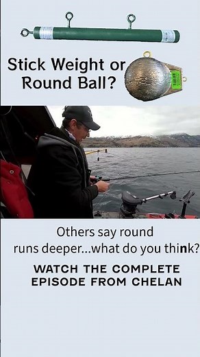 Stick VS Round Downrigger Weights