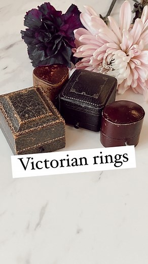 These Victorian era rings are as poetic and timeless as ever! 💫💫 | Maejean Vintage