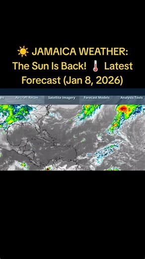 Get the real-time weather for Thursday, Jan 8, 2026! 🇯🇲 We are finally seeing clear skies across Jamaica after a wet start to the week. I’m breaking down the current temps, the low rain risk, and what you can expect for tonight’s cool-down.#JamaicaWeather #KingstonWeather #MoBayUpdate #JamaicaNews2026 #WeatherAlertJA