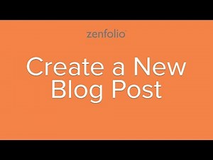 How to blog - creating a new blog post in Zenfolio | Zenfolio Classic