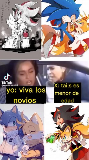 Shadow odia a Tails - Shadails - Sonic y Tails #shadails #sontails
