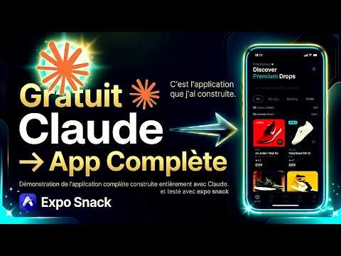 J’ai créé une application mobile e-commerce complète avec Claude (Version gratuite Sans coder !)