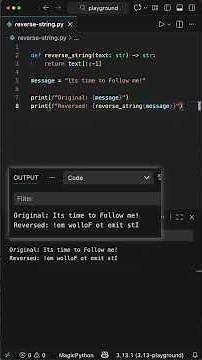 Reverse a String like String like a Pro – Python Edition