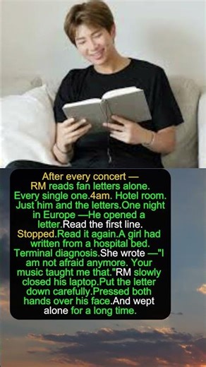 RM Was Reading Fan Letters At 4AM — One Letter Made Him Close His Laptop And Cry #RM #bts #btsshorts