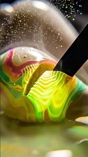Magical Shell Slice | Hidden Ocean Colours RevealedA Shell With Secrets | Satisfying Colour Waves