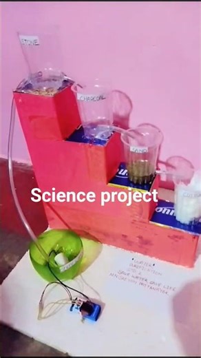 Waste water treatment working model science #project