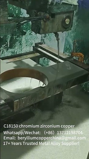 C18150 CrZrCu Round Plate Machining — Precision Cutting Without Compromise? #shorts
