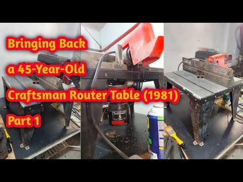 . 🔴 LIVE Restoration of a 1981 Sears Craftsman Router Table | 45 Years Old!