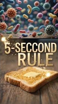 The 5-Second Rule Is a MYTH! 🦠 How Fast Do Bacteria Get on Dropped Food?#shorts #youtubeshorts #ai