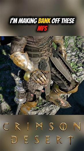 You can make 100 bucks off these Golden Apple Hedgehogs #crimsondesertgameplay #shorts #foryou #fyp