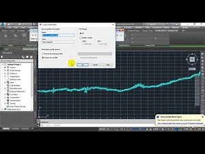 Create a layout profile from surface profile with current conditions