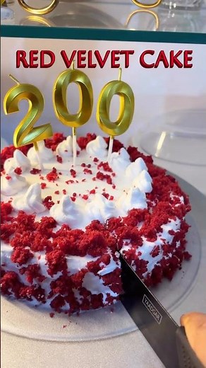 Red velvet cake | thankyou for 200 subscribers | #redvelvetcake #shorts #viral #youtubeshorts #food