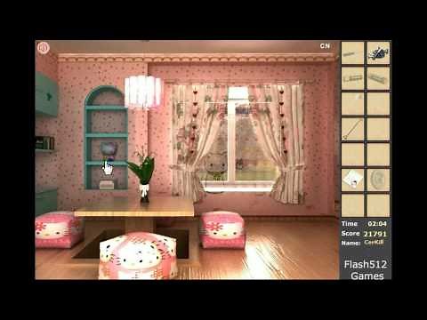 Hello Kitty Room Escape Walkthrough.flv