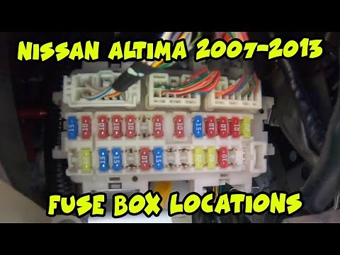 Nissan Altima 2007 to 2013 Fuse Box Locations