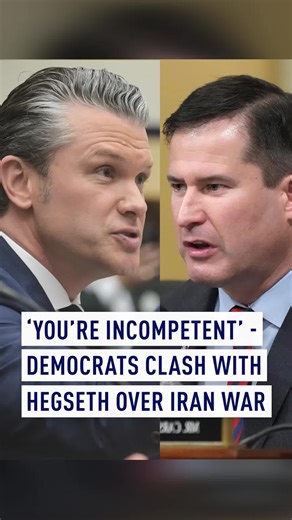 US War Secretary Pete Hegseth was accused of sanctioning 'murder' and a 'war crime' as he appeared before lawmakers at the Armed Services Committee on Wednesday. During his first committee appearance since the Iran war began, War Secretary Pete Hegseth was questioned on whether he stands by his March statement to show