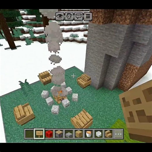 CAMPING AREA IN MINECRAFT#shorts