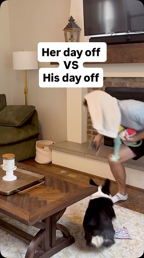 2M views · 116K reactions | Her day off vs his day off #dobetter #mentalload #cleaning #workingmom #menwhoclean | Dobetterjonathan | Facebook